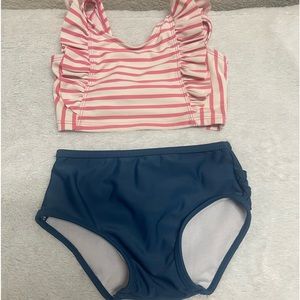 Ruffle Butts two piece swimsuit, 18-24 months,  good condition